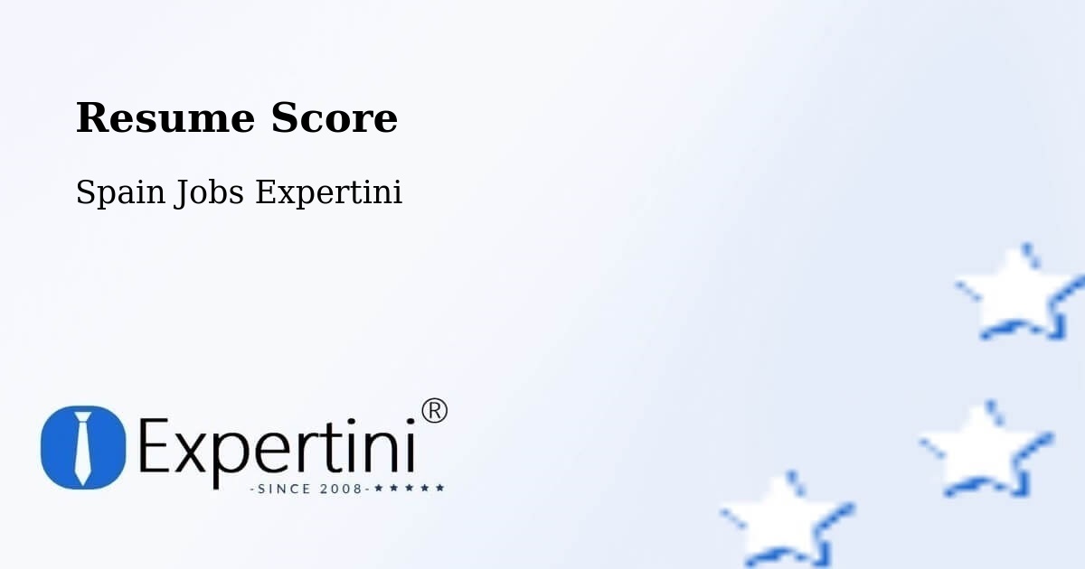 Resume Score & Job Description Match Tool – Bufali - Spain Jobs Expertini